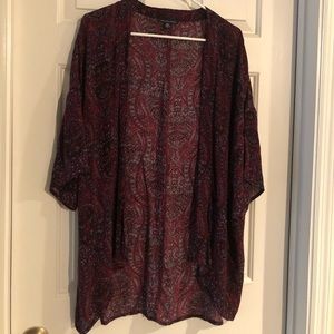 Burgundy Boho Kimono